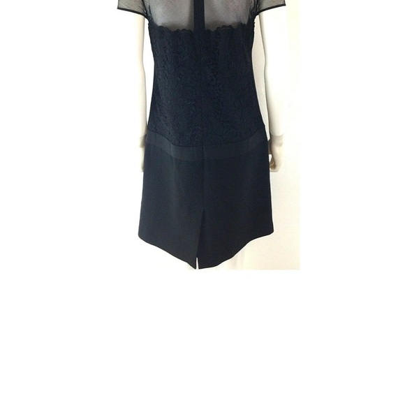 NWT Ann Taylor Black Fairycore Whimsigoth Feminine Lace Ribbon Dress Size 8 - Picture 6 of 8